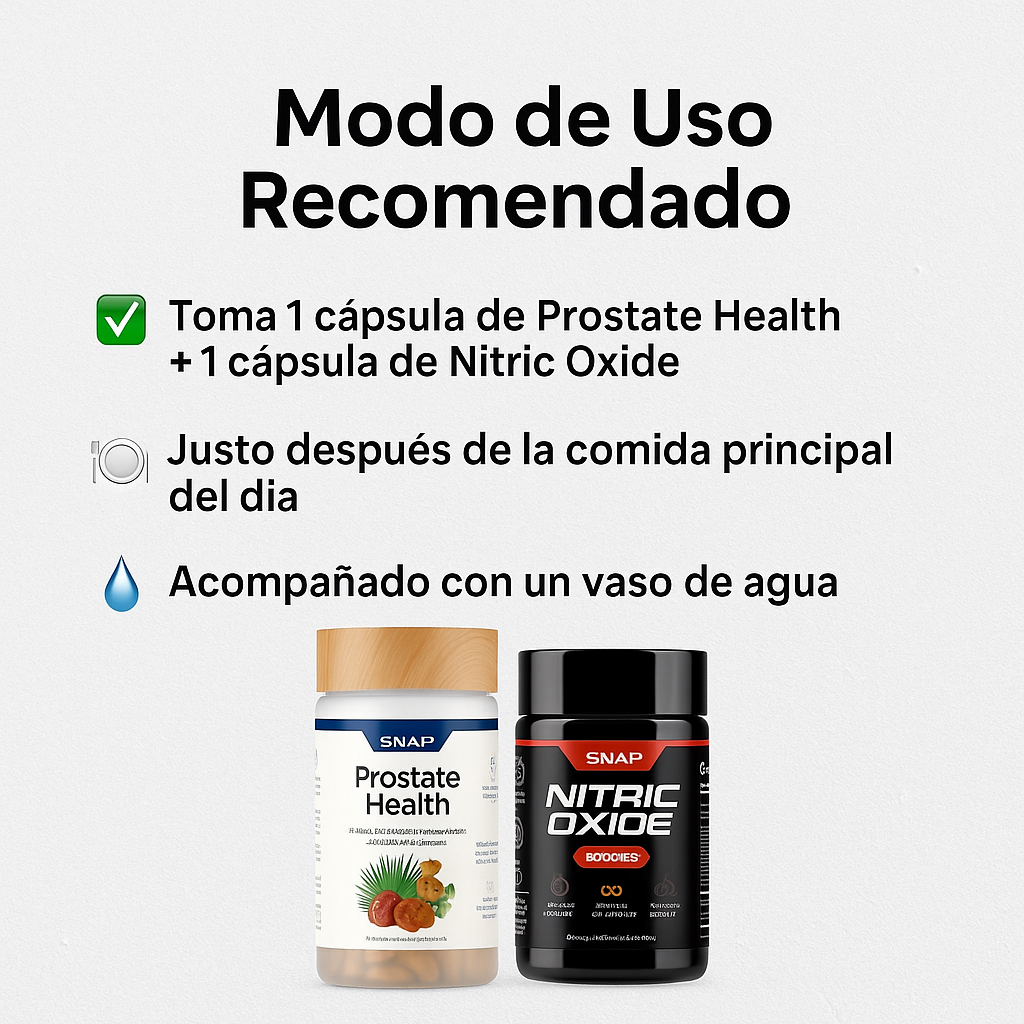 Prostate Health + Nitric Oxide – Refuerza tu bienestar masculino de forma natural
